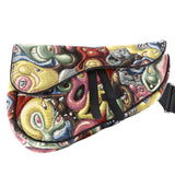 Dior Homme  Kenny Scharf Saddle Crossbody Bag Jacquard