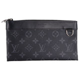 Authentic Louis Vuitton Monogram Eclipse Pochette Discovery PM