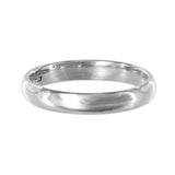 14K White Gold Band Ring