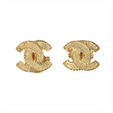 18K Yellow Gold Channel Studs Earrings