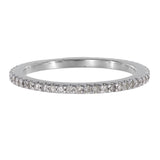 14k White Gold Diamond Band