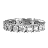 14K White Gold Diamond Eternity Band Ring 1.80Ctw