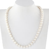 14K Yellow Gold Closure Aquoia saltwater cultured pearl necklace 34.5"