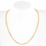 14K Yellow Gold Franco Link Long Chain 32"