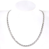 14K White Gold Mariner Curb Link 5mm Chain 13.9g