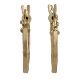 18K Yellow Gold Greek Key Mini Hoop Earrings