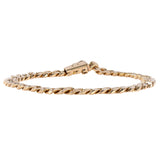 18K Yellow Gold Square Miami Cuban Link Bold Bracelet