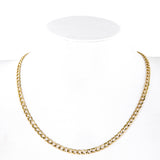 14K Yellow Gold Semi-Hollow Curb Link Chain 6.9g