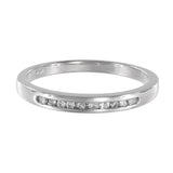 14K White Gold Diamond Wedding Band 0.67Ctw