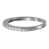 925 Sterlin Silver And Cubic Zirconia Band Ring