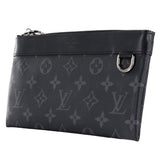 Authentic Louis Vuitton Monogram Eclipse Pochette Discovery PM