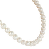 14K Yellow Gold Closure Aquoia saltwater cultured pearl necklace 34.5"