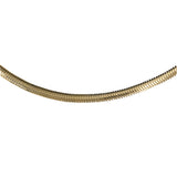 18K Yellow Gold Omega Link Chain Necklace