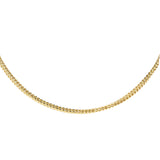 14K Yellow Gold Franco Link Long Chain 32"