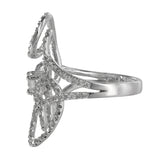 18K White Gold Diamond Cocktail Ring 1.41Ctw