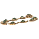 14K Yellow Gold Vintage Estate Jade Bracelet