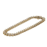 10K Yellow Gold Diamond S Link Tennis Bracelet 1.96Ctw