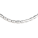 14K White Gold Mariner Curb Link 5mm Chain 13.9g