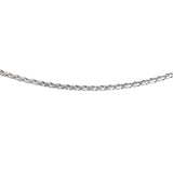 14K White Gold Woven Fancy Choker Necklace