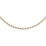 14K Yellow Gold Moon-Cut Ball Link Chain 16.6g