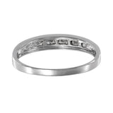 14K White Gold Diamond Princess-Cut Wedding Band Ring 0.24Ctw