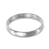 14K White Gold Band Ring