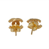 18K Yellow Gold Channel Studs Earrings