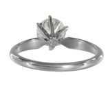 14K White Gold Diamond Solitaire Engagement Ring 0.93Ctw