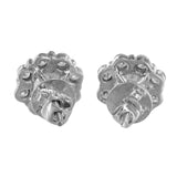 18K White Gold Diamond Floral Stud Earrings 1.84Ctw