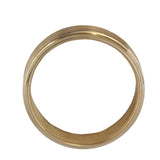 14K Yellow Gold Brushed And Polished Wedding Band Ring For Men