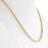 14K Yellow Gold Franco Link Long Chain 32"