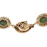 Pulsera de jade vintage de oro amarillo de 14 quilates