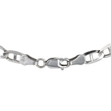 14K White Gold Mariner Curb Link 5mm Chain 13.9g