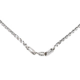 14K White Gold Woven Fancy Choker Necklace