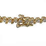 Brazalete de tenis de diamantes de 7,5” en oro amarillo de 14 k