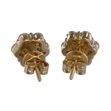 14K Yellow Gold Diamond Floral Design Stud Earrings 1.40Ctw