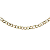 14K Yellow Gold Semi-Hollow Curb Link Chain 6.9g