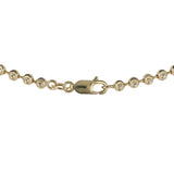 14K Yellow Gold Moon-Cut Ball Link Chain 16.6g