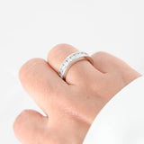 14k White Gold Channel Set Diamond Band