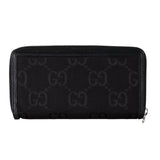 Gucci Leather and Nylon Off The Grid Zip Around Long Wallet Black