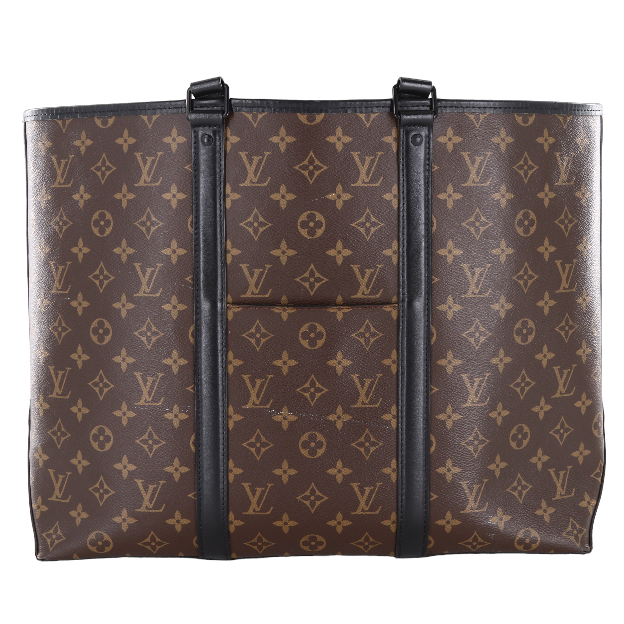 Authentic Louis Vuitton Monogram Macassar Weekend Tote GM M45733 Authentic Louis Vuitton Monogram Macassar Weekend Tote GM M45733