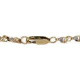 14K Yellow Gold Diamond S Link Tennis Bracelet