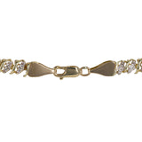 14K Yellow Gold Diamond S Link Tennis Bracelet 1.6Ctw