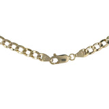 14K Yellow Gold Semi-Hollow Curb Link Chain 6.9g