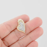 14K Two-Tone Gold Diamond Pendant 0.38Ctw