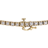 14k Yellow Gold Diamond Four Prong Tennis Bracelet 2.16Ctw