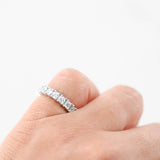 14K White Gold Diamond Eternity Band Ring 1.80Ctw