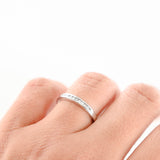 14K White Gold Diamond Wedding Band 0.67Ctw