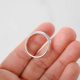 925 Sterling Silver Diamond Wedding Band Ring 0.07Ctw