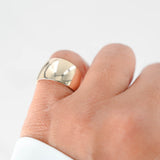 14K Yellow Gold Wide Band Ring 6.8g